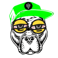 Bulldog Marihuana Sticker by Cosechalibre