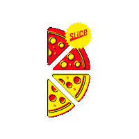 SliceMyPizza pizza slice slice family Sticker