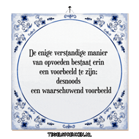 Impact Wijsheid Sticker by Tegelspreuken.nl