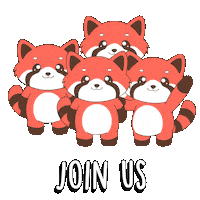 Join Us Red Panda Sticker