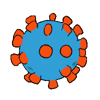 Sick Virus Sticker by fshrimp