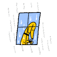 Sad Rainy Day Sticker