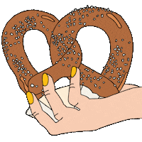 nyc pretzel Sticker by mnnfrr