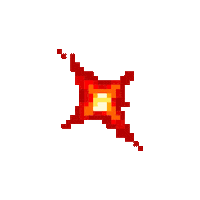 rippasippa pixel gaming explosion 8bit Sticker