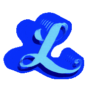SignoritaChocolita blue typography l floaty Sticker