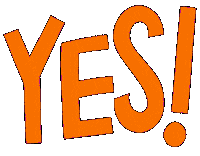 Happy Yes And Yes Sticker by Cathy Heller
