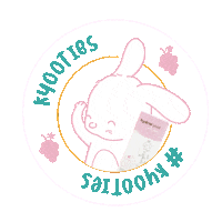 Happy Rabbit Sticker by Hydrokyoot