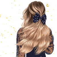 Gold Star Girl Sticker by kamatakimaria