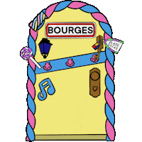 Puerta Bourges Sticker