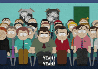 crowd celebrate GIF by South Park 