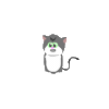 Happy Cat Sticker by gonchihouses