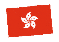 Hong Kong Flag Sticker