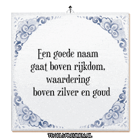 Respect Trots Sticker by Tegelspreuken.nl