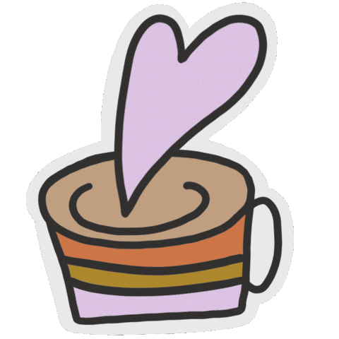 genegonz giphyupload love heart coffee Sticker