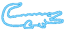 Neon Alligator Sticker by University of Florida