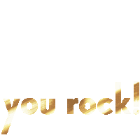 You Rock Great Job Sticker by Babybluecat