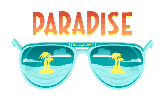 hungry palm trees Sticker