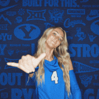 Ncaa Volleyball Go Cougs GIF by BYU Cougars