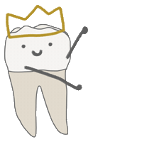 Dental Crown Sticker