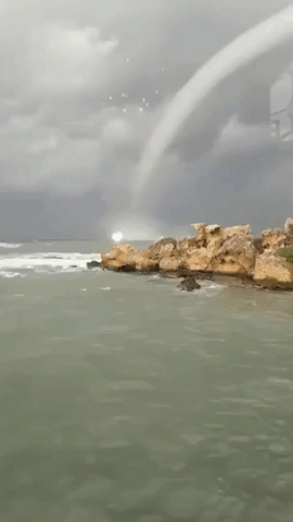 Spout of This World: Impressive Waterspout Forms off Cyprus Coast