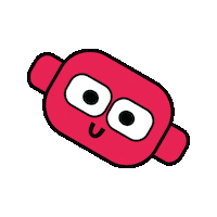 Happy Pink Sticker by Bas Kosters