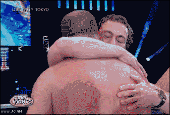 jean claude van damme hug GIF