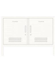 Locker Cupboard Sticker by mustard made