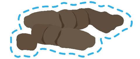 Cat Poop Sticker by 페피테일