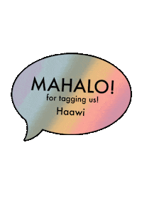 Haawi mahalo haawi Sticker