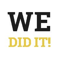 Celebrating We Did It Sticker by TeamEscape