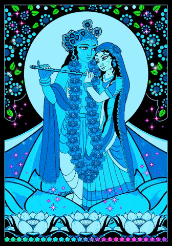 GundicaArt india meditation krishna bhakti GIF
