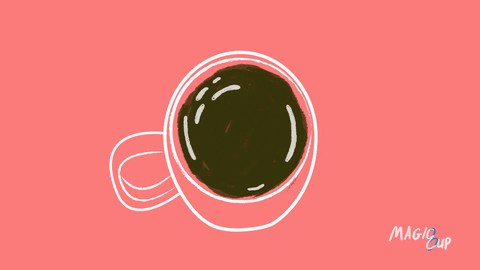 courtneypure giphyupload coffee coffeecup 8ball GIF