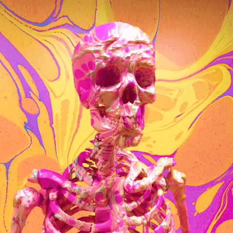 candy skeleton GIF by Last Lauf