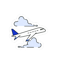 Travel Flying Sticker by KrisFlyer.Official