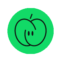 Apple Яблоко Sticker by Webium
