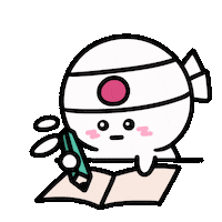 irasuto_sensei study 勉強 鉛筆 受験 Sticker
