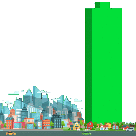 Green Bar Superman Sticker by BigBrains