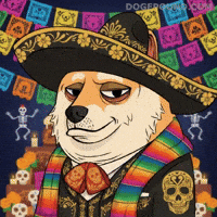 Dia De Los Muertos Dog GIF by Doge Pound
