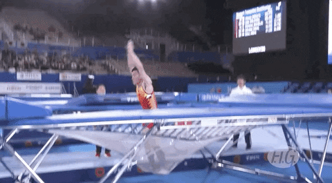 Bounce Trampoline GIF by FIG Gymnastics