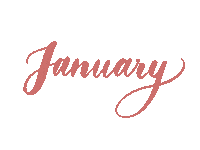 aile_design 1 calligraphy calendar january Sticker