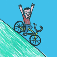 No Hands Drawing GIF