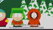 eric cartman snow GIF by South Park 