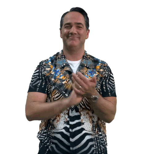 CelebrityApprentice giphyupload reaction happy clap Sticker