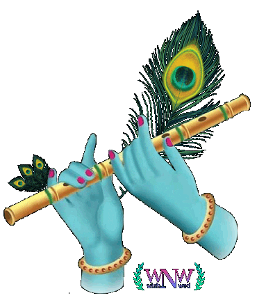 Krishna Jayanti Sticker by Wish N Wed