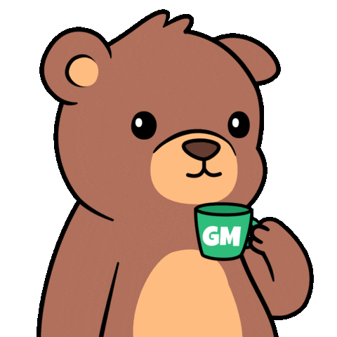 Happy Good Morning Sticker by BEARISH