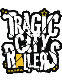 TragicCityRollers roller derby tcr tragic wftda Sticker
