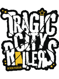 TragicCityRollers roller derby tcr tragic tragic city rollers Sticker