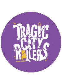 TragicCityRollers derby roller derby tcr quads Sticker