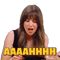 Shocked Alison Brie Sticker by First We Feast