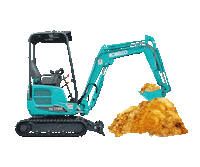 Construction Digging Sticker by Kobelco Australia